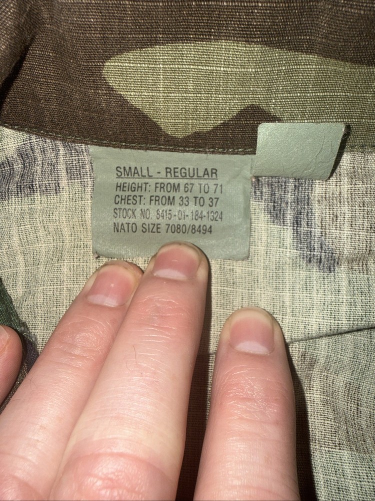 PROPPER Us Army Camouflage Jacket Regular small Ripstop Material Button Up