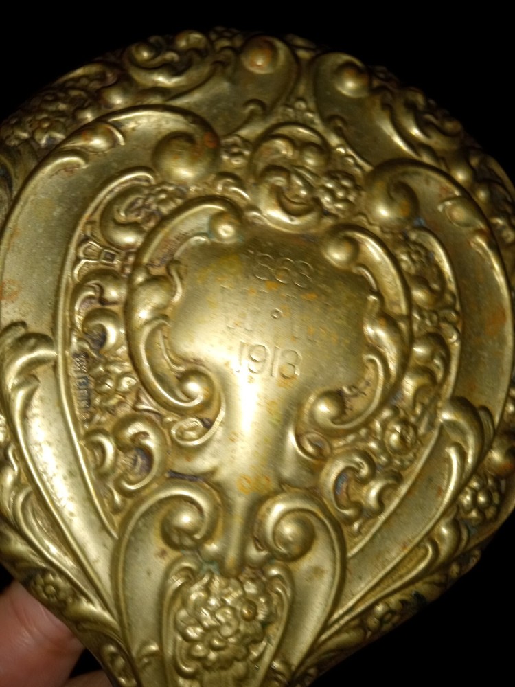 Vintage Hand Mirror Samuel M Levi 1918