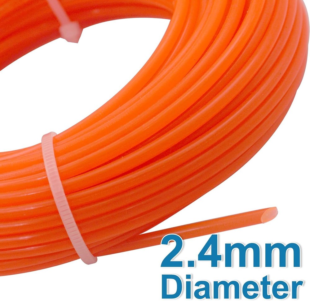 Grass Trimmer Line.095" Weed Wacker Eater String 98ft x 2 Rolls String Trim