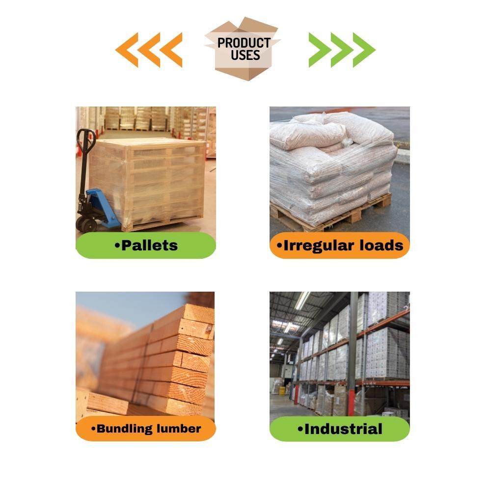 EXTENDED CORE CLEAR PALLET STRETCH-SHRINK WRAP PARCEL PACKAGING ROLLS