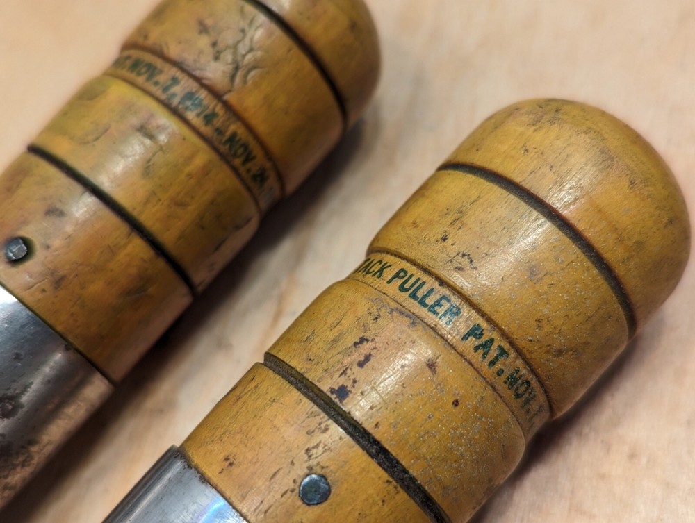 2 x WISEMAN Automatic Tack Puller Pat Nov 1914