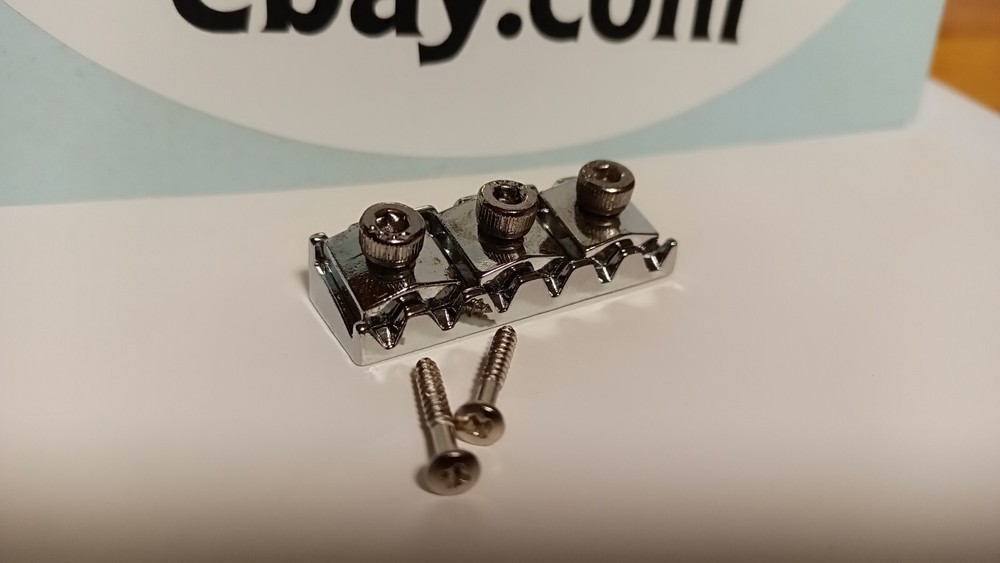 2 Floyd Rose LOCK NUT LOCKING NUT CHROME BLACK PAIR PROJECT GUITAR