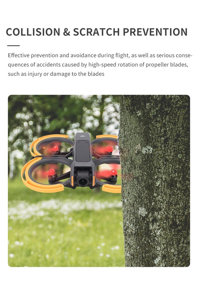For DJI AVATA 2 Drone Paddle Impact Protection Ring Flight Protection Ring