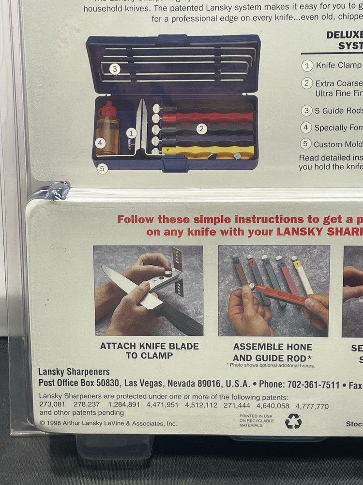 Lansky LKCPR Professional 5-Stone Controlled-Angle Knife Sharpening System NEW