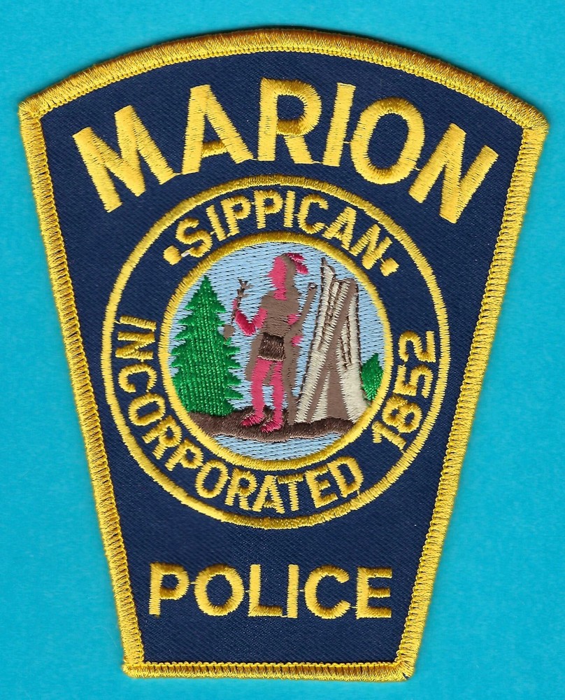 MARION MASSACHUSETTS POLICE PATCH