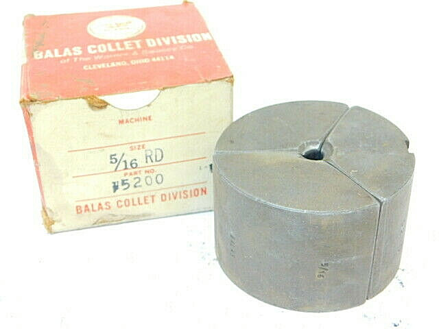 USED BALAS 3PC. MASTER COLLET PADS 5/16" ROUND SMOOTH