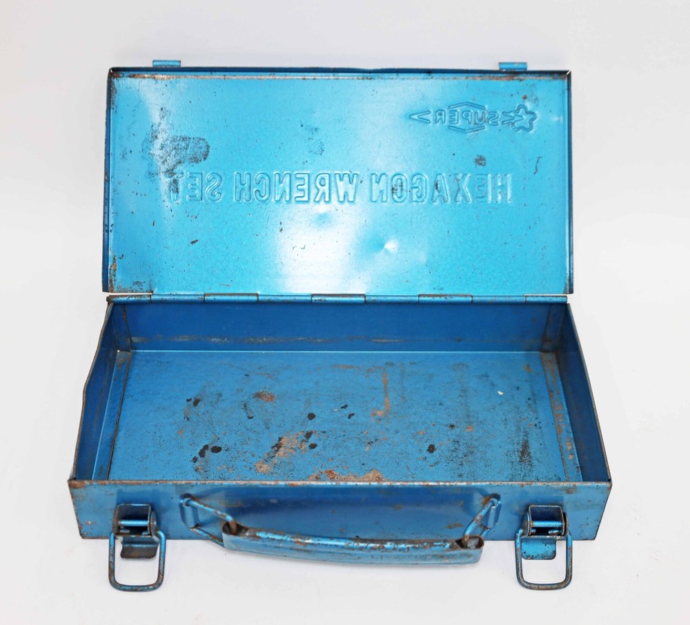 SuperTool Tool Box Case Storage old Japan Box of Hexagonal Wrench Set