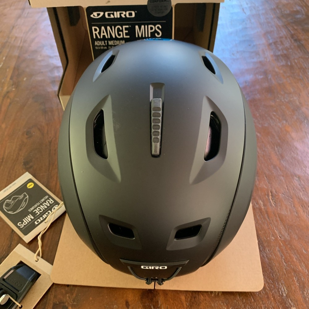 Giro Range MIPS Ski Snowboard Helmet -Medium Matte Black -New!