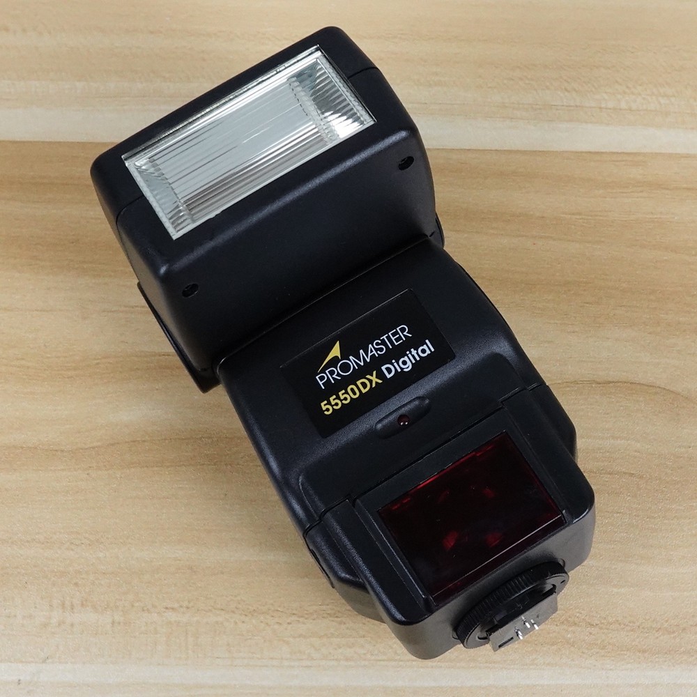 Promaster 5550DX Digital Flash AF Tested Working FOR OLYMPUS OM MOUNT