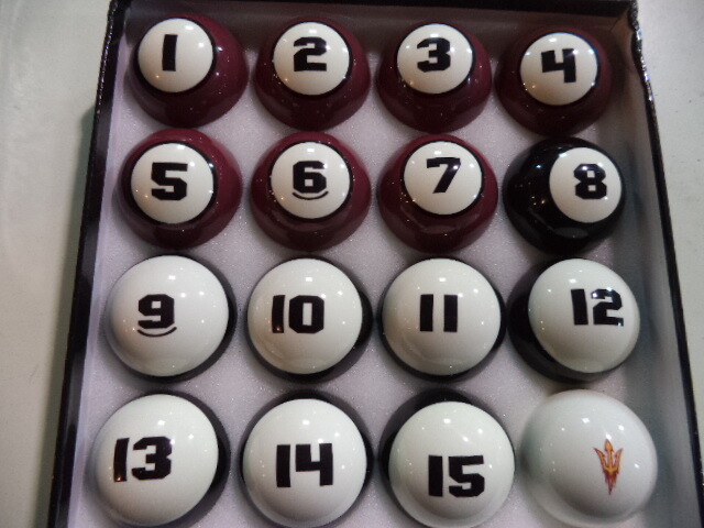 Arizona State Sun Devils Billiard Ball Set