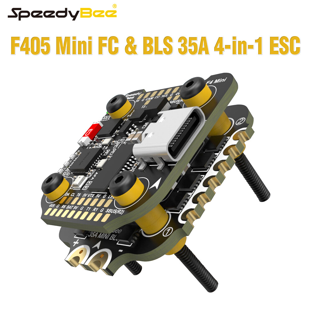 SpeedyBee F405 Mini Stack Flight Controller FC BLS 35A V2 ESC for RC FPV Drone