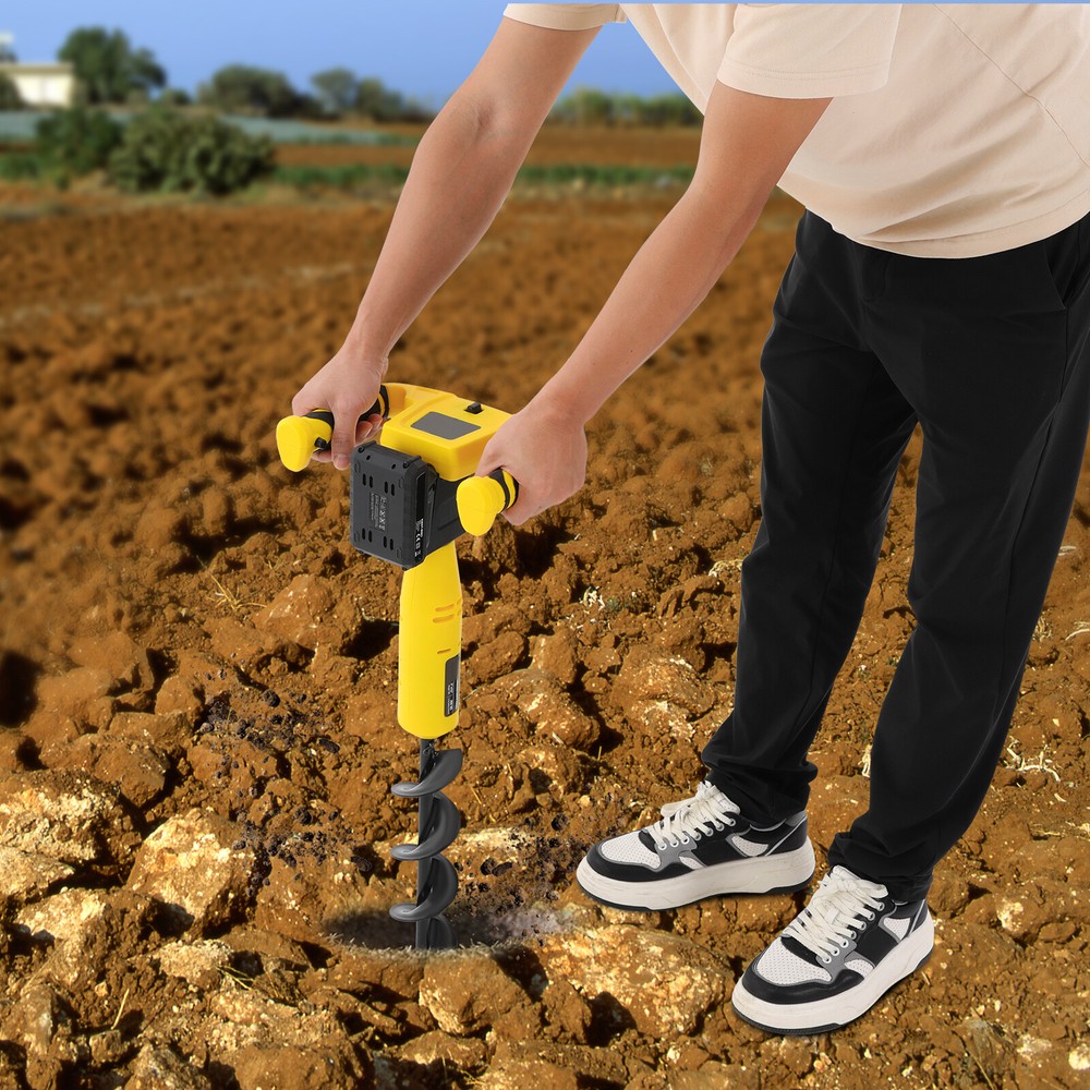 Electric Post Hole Digger 350W Hole Digging Machine Cordless Post-Hole Digger