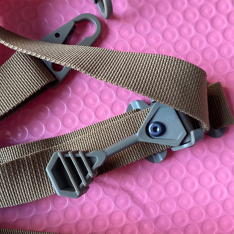 Tactical Ferro Slingster Sling Tan With Hardware (Brown)