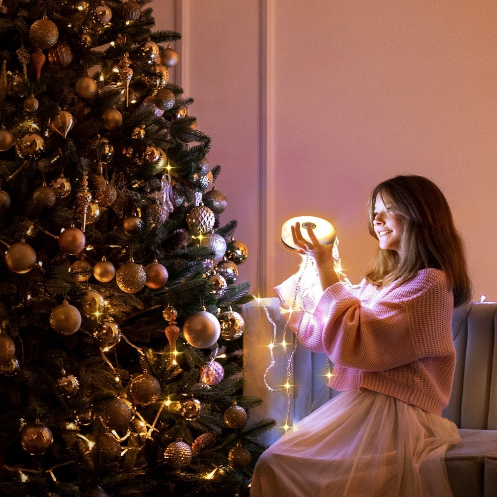 EverBrite Camping String Lights Rechargeable LED 29.5FT 8 Lighting Modes