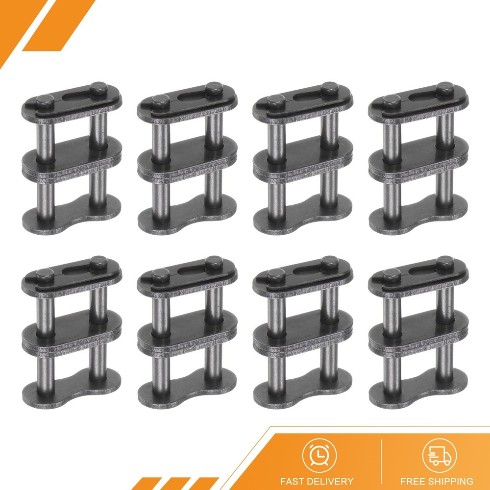 8 Set #40-2 Double Roller Chain Connecting Links 12.7mm Pitch Chain Master Links