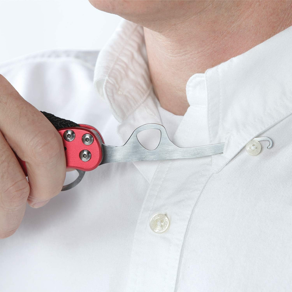 Zipper Pull and Button Hook Pocket Dresser and Dressing Aid for Assistance with