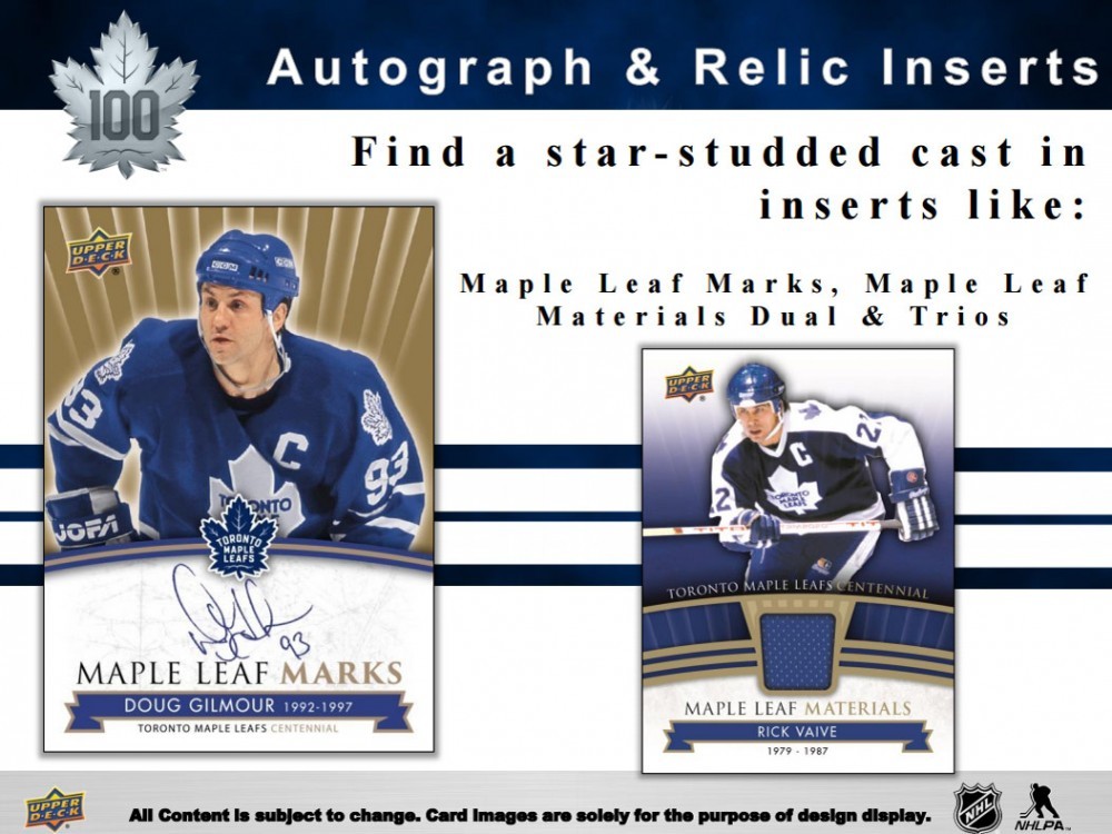 2017-18 Upper Deck Toronto Maple Leafs Centennial Hockey 8-Pack Blaster Box