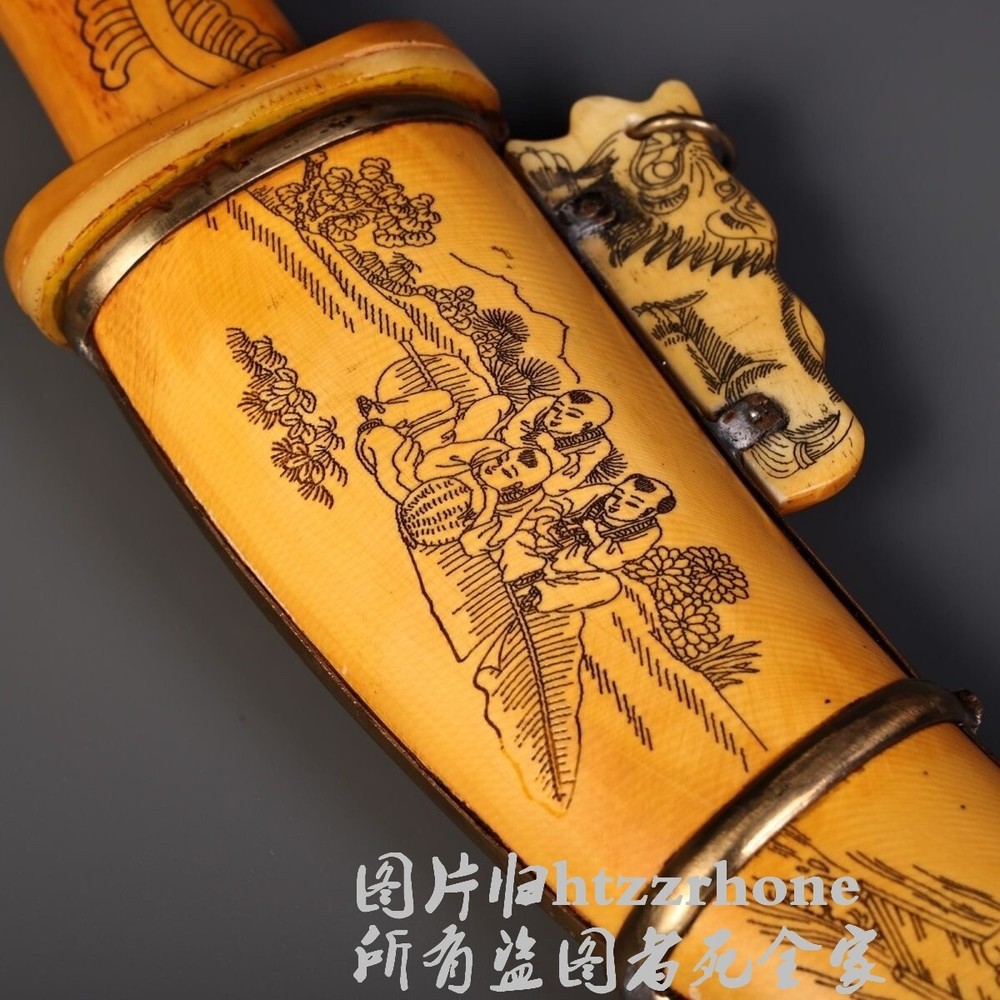 12.6" Antique Carved Home Display Collection