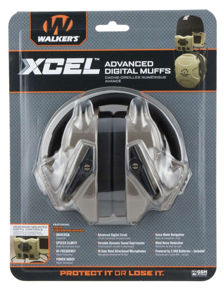 Walker's Xcel 100 Digital Hearing Protection - GWP-XSEM