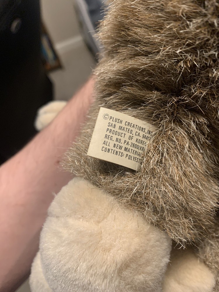plush creations inc monkey puppet 15”