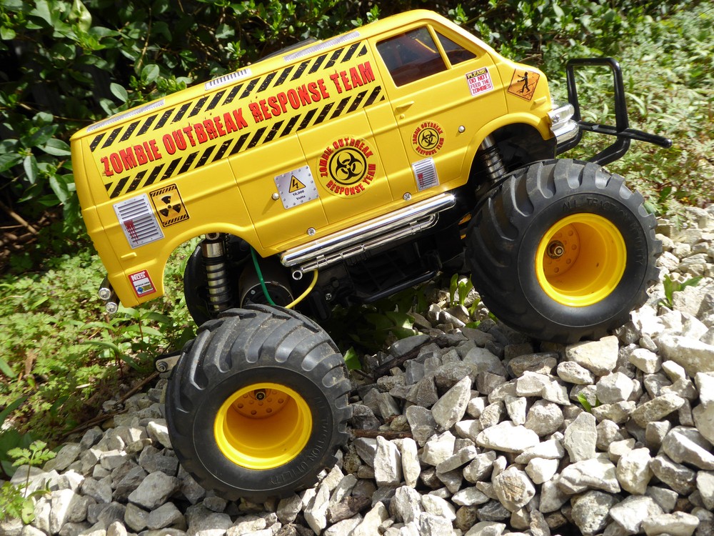 RC ZOMBIE OUTBREAK RESPONSE TEAM stickers decals Ideal for Tamiya Lunch Box