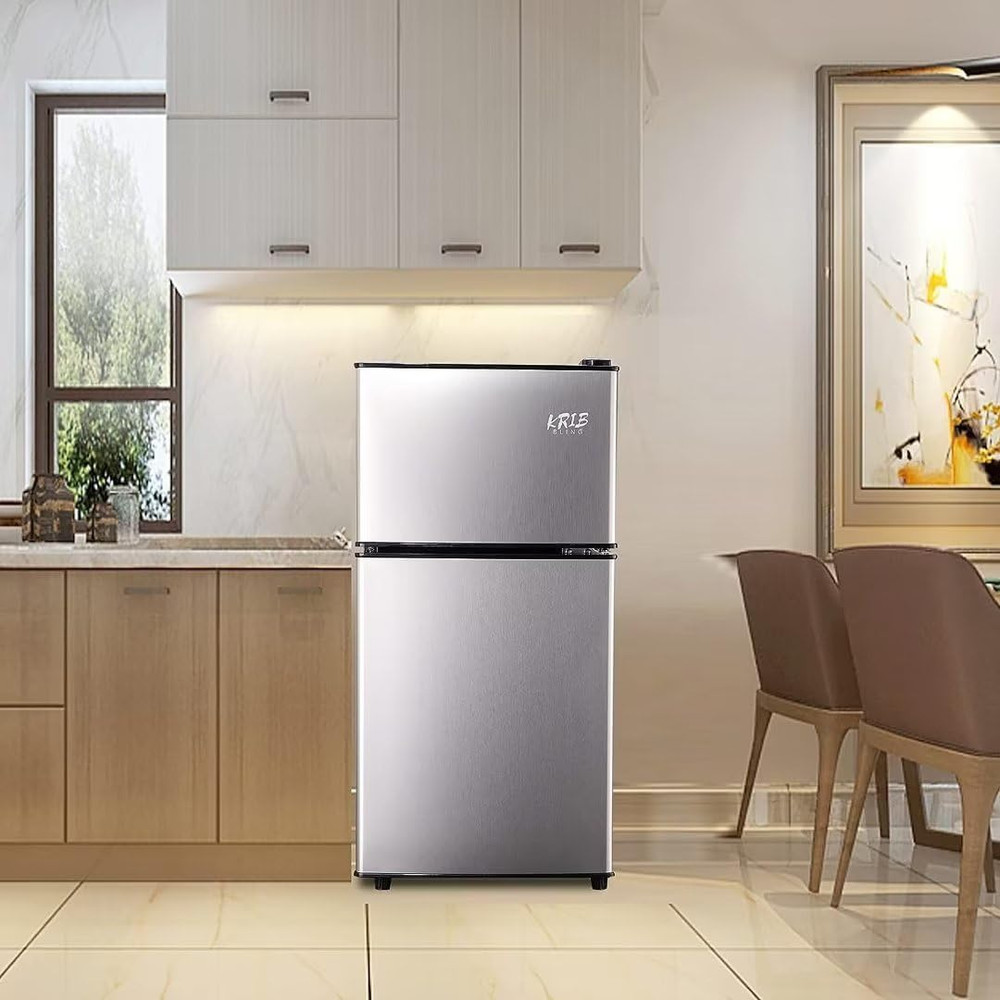 Compact Refrigerator with Freezer, Mini Fridge, 3.5Cu.Ft Small Refrigerator with