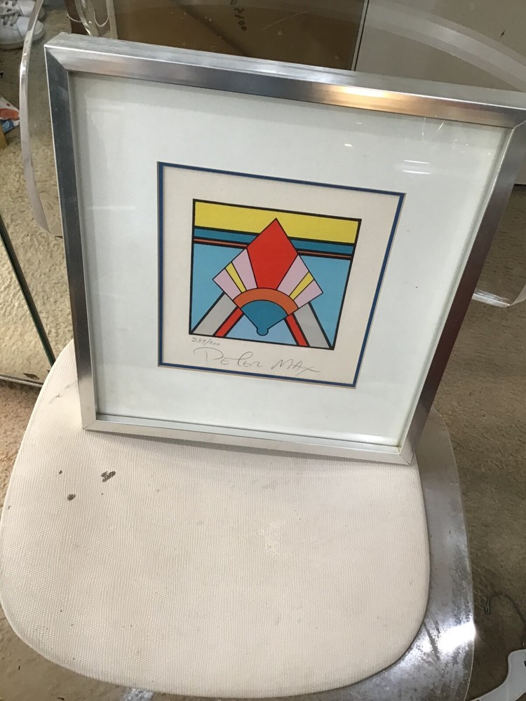 $3,200. PETER MAX ABSTRACTLITHOGRAPH signed and numbered