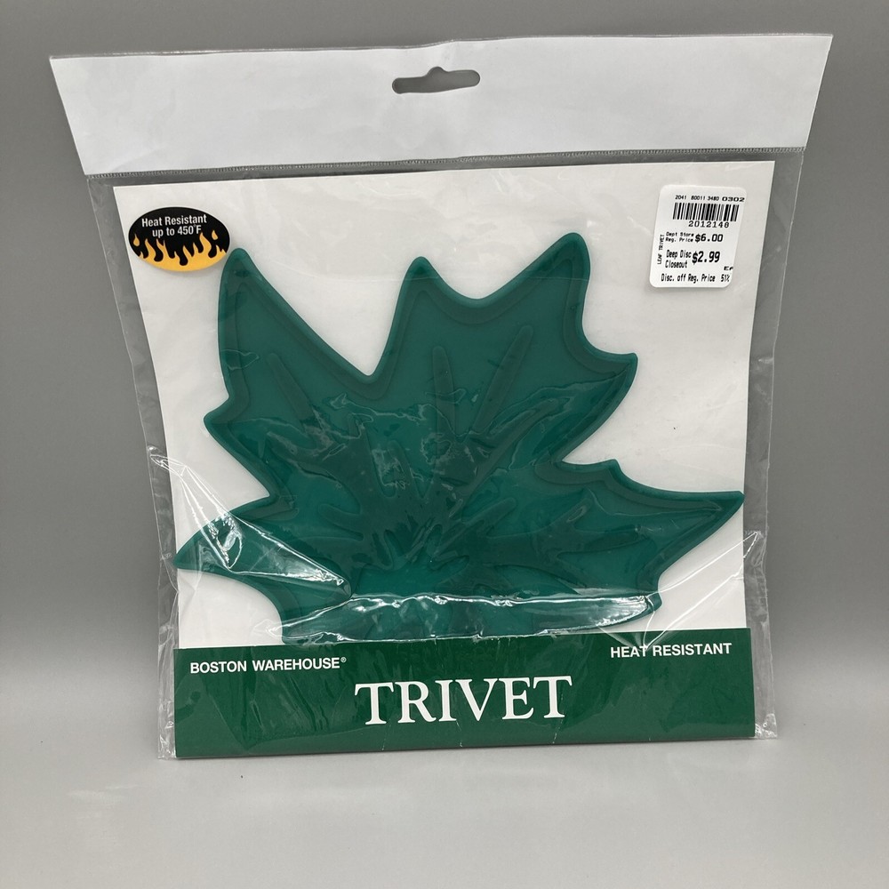 Boston Warehouse Leaf Trivet NEW