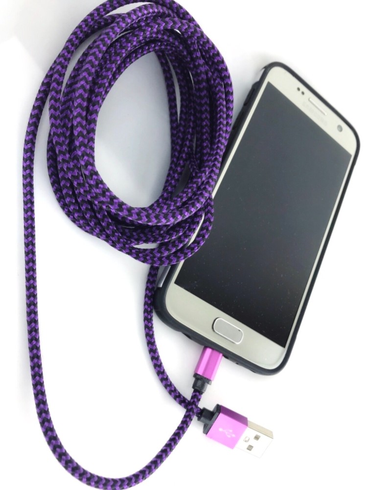 10ft Braided Micro USB Data&Sync Charger Cable For Android Phone HTC Samsung US