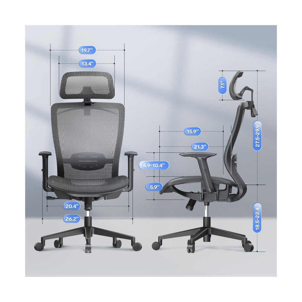 FLEXISPOT Ergonomic Office Chair, High Back Mesh Swivel Computer Chair, Execu...