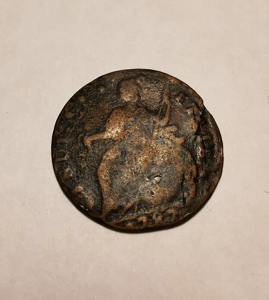 1787 US CONNECTICUT Cent Cooper Coin "Draped Bust Left"