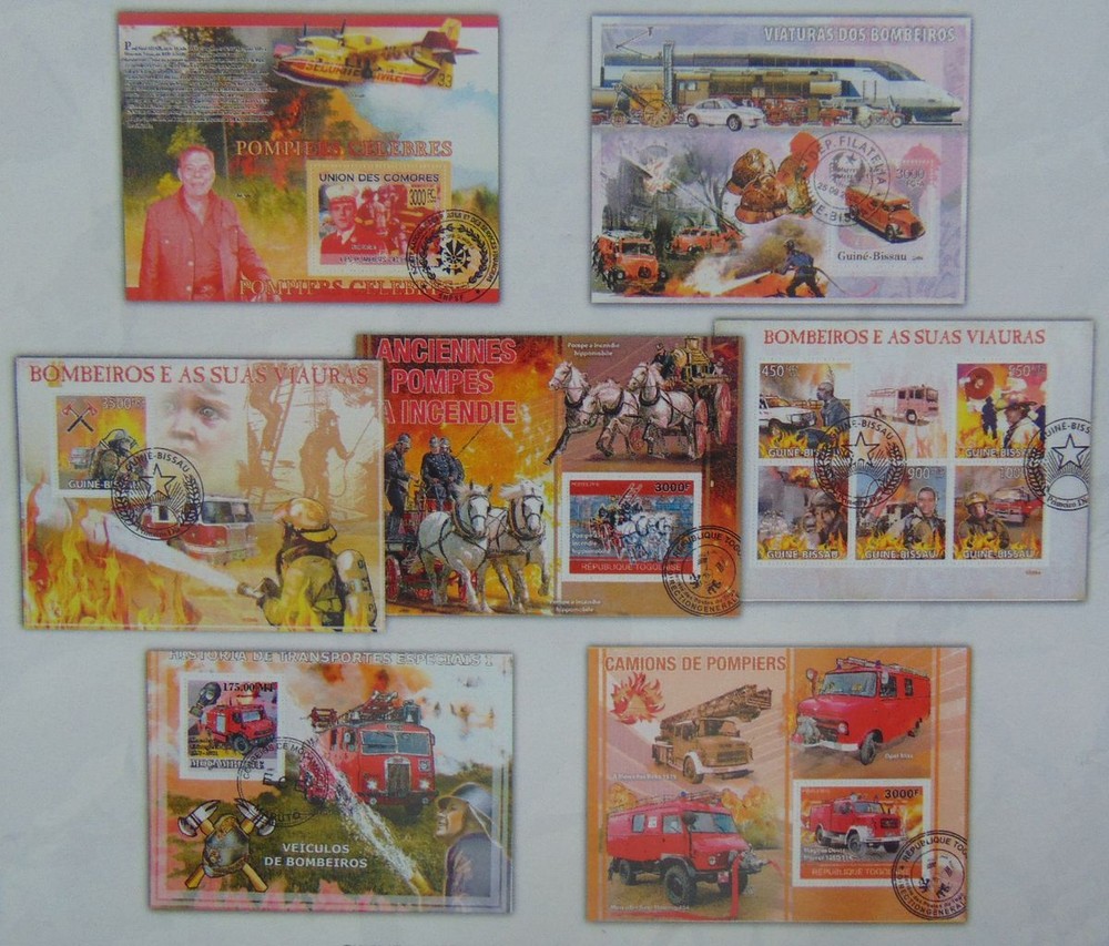 10 diff. topical stamp packets w/ 70 sheets cat. listed (cto) Lot #5
