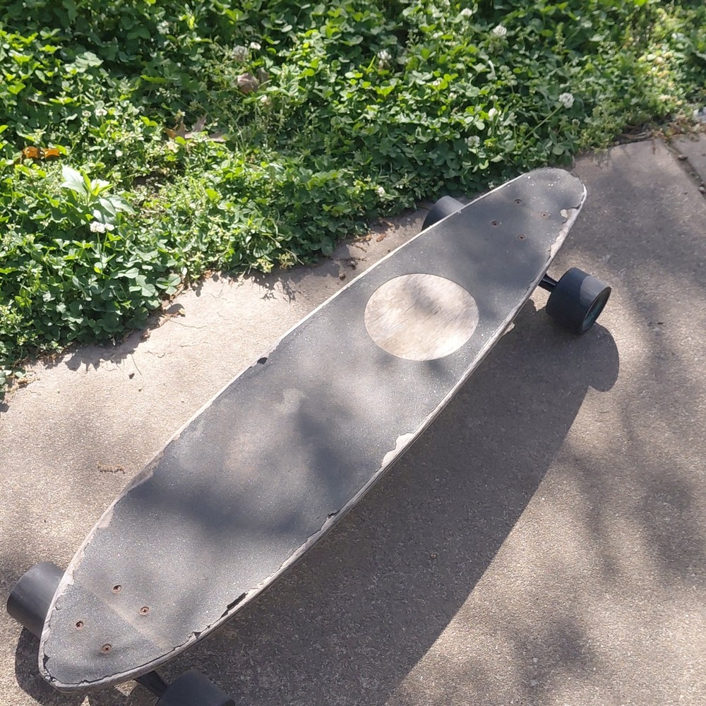 Complete Longboard Black Deck Cruiser Skateboard Full Size Classic Design