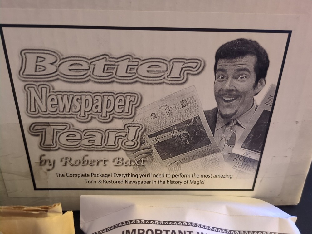 Better Newspaper Tear By Robert Baxt