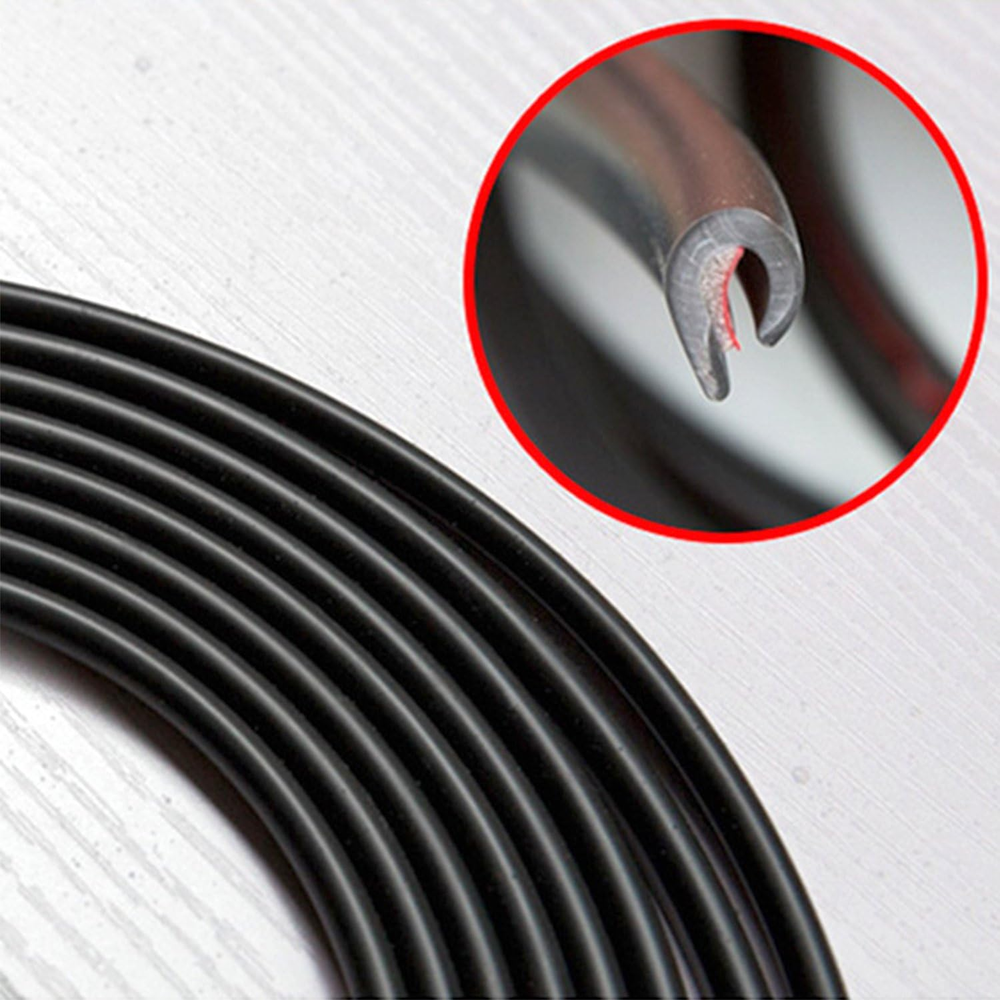 32Ft Car Door Edge Guards U-Shape Rubber Seal Protector with Double Sided Tape