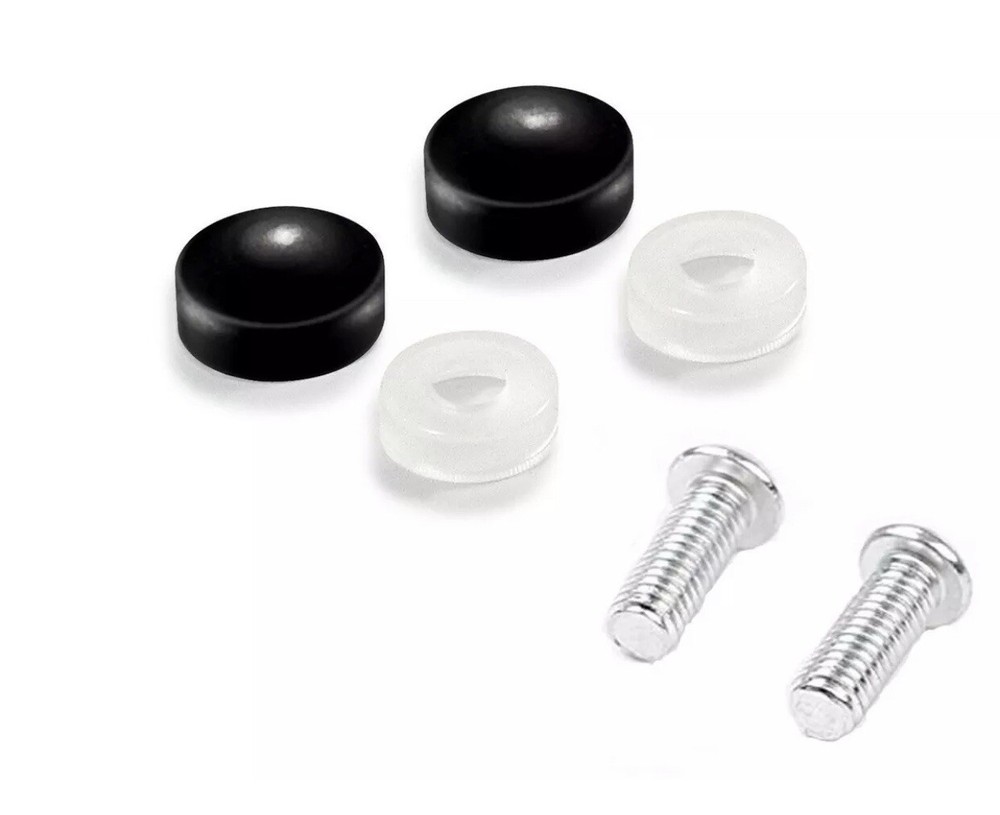 Red Hood Glossy Black Plastic License Plate Frame DC