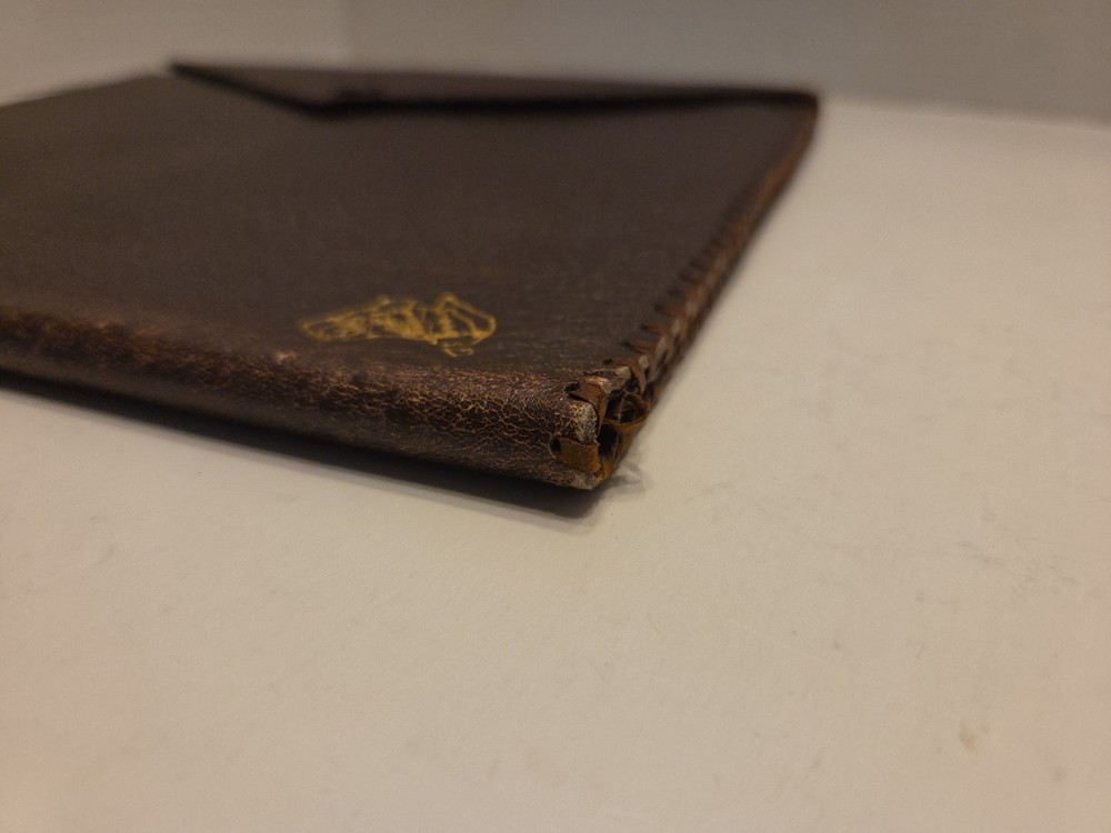 Vintage Leather Document Holder /folder / portfolio