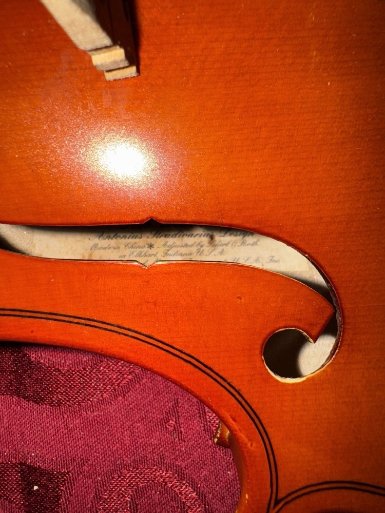 Otto Bruckner Antonius Stradivarius Design Case & Bow Needs Slight Work