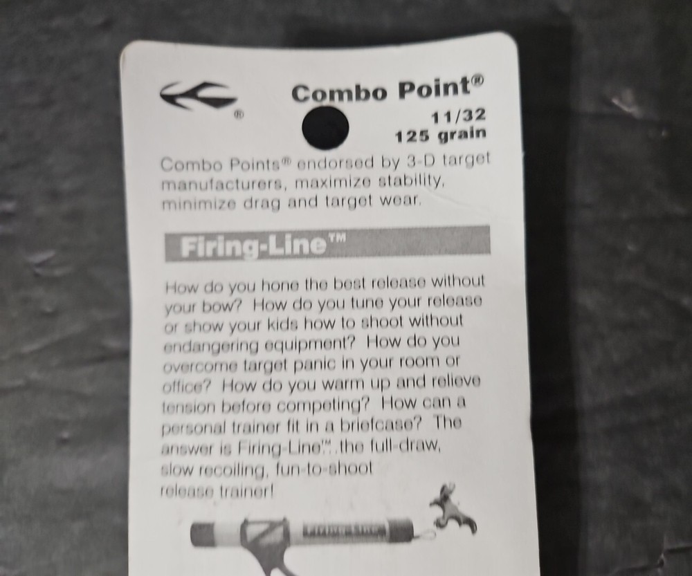 12 Pack Saunders Archery Combo Points 125 Grain 11/32 No. 9603 New