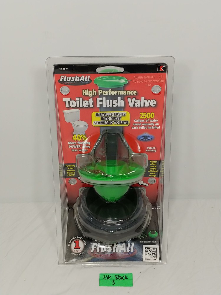 Keeney FlushAll  Valve and Adjustable Flapper with Timing Cone K835-9 Adjustable