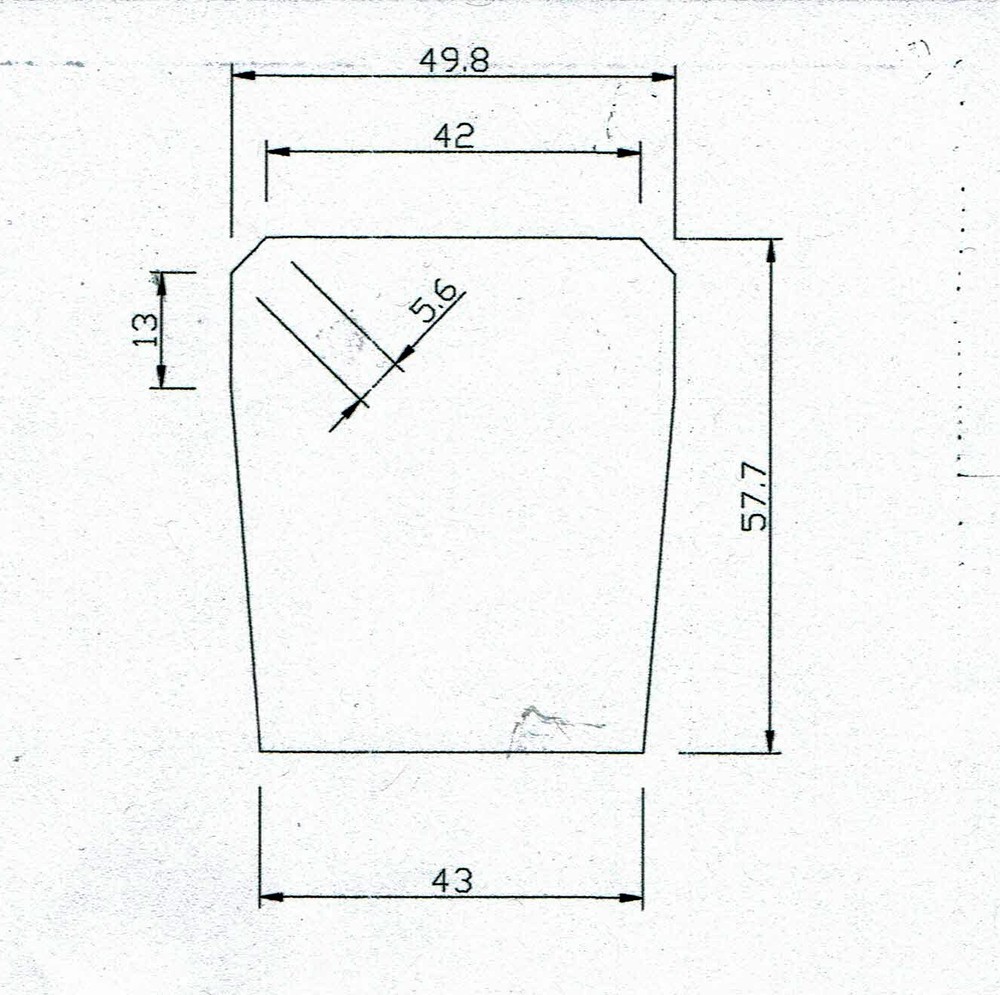 Bronica S2A glass replacement mirror (glass first surface)