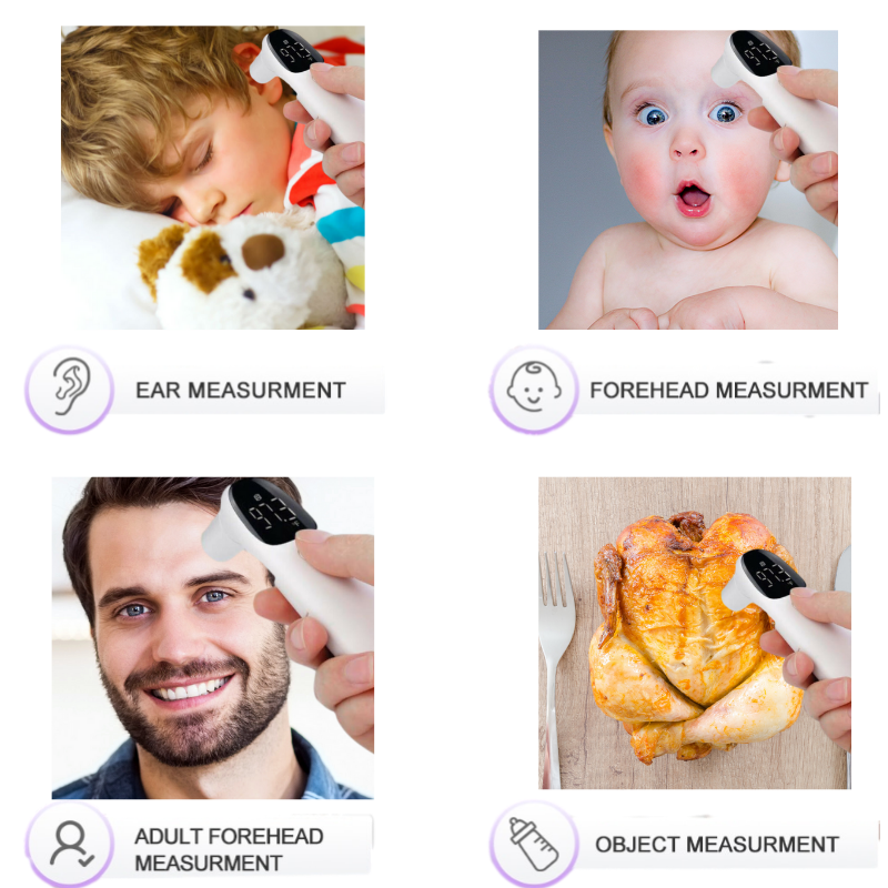 Infrared Digital Non-Contacted Ear & Forehead Temperature Thermometer
