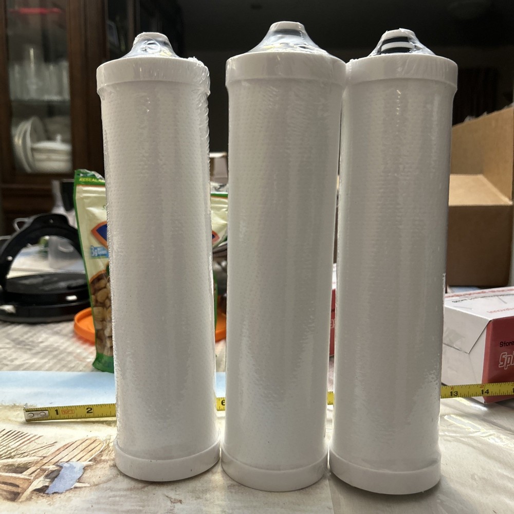 Lot of 3 FZ-2 Replacement Water Filter Cartridge 10.5” Plastic, White