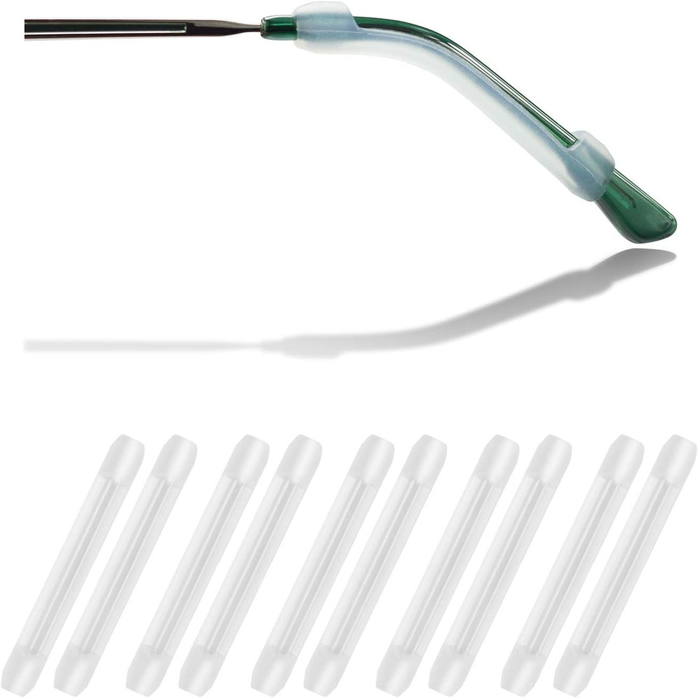 Soft Silicone Eyeglasses Temple Tips Sleeve Retainer, Anti-Slip Elastic Comfo...