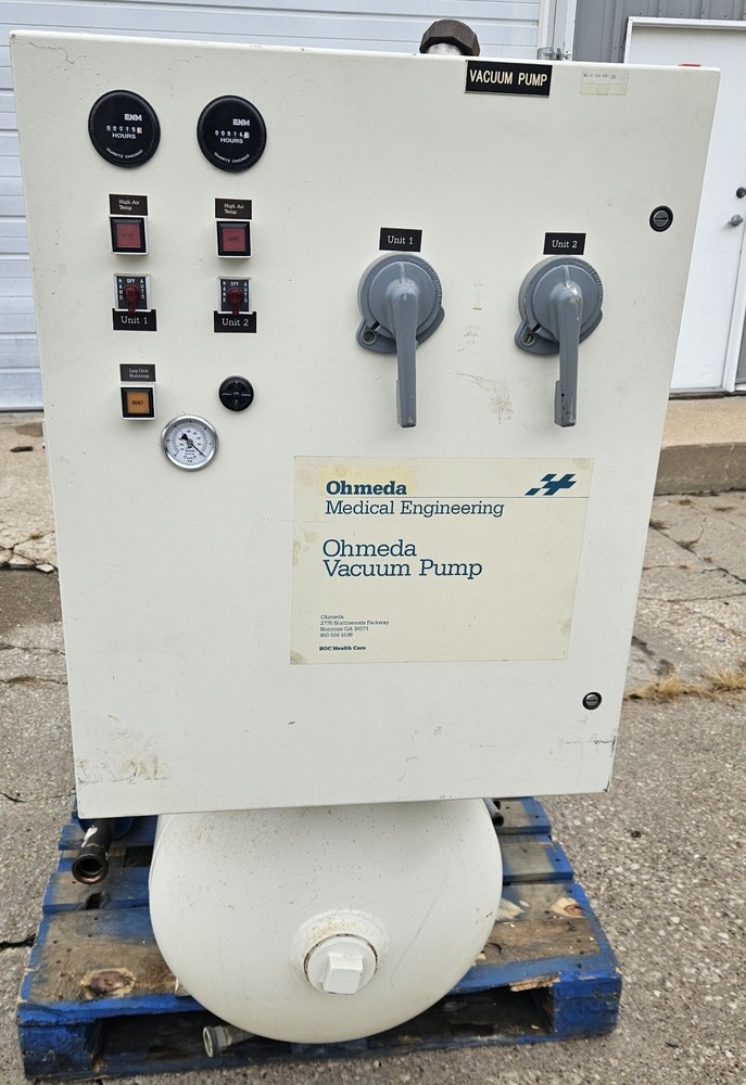 Ohmeda Medical Engineering MedPlus Vacuum Pump System 460V 3phase See Descriptio