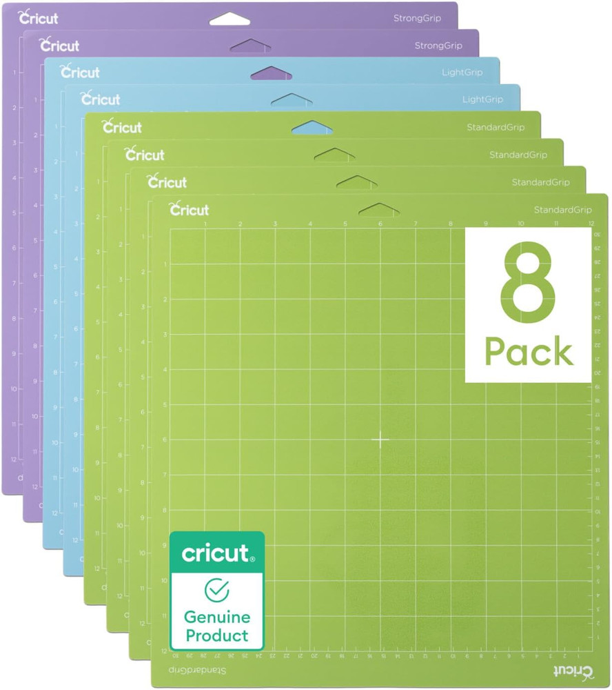 Cutting Mat Variety Pack (8 Count, 12In X 12In) - for Explore & Maker Machines -
