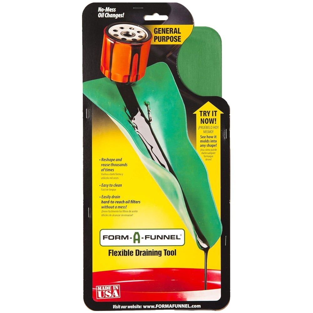 Versatile 6.75" Green Rubber Funnel by Formafunnel - Customized for Every Pour