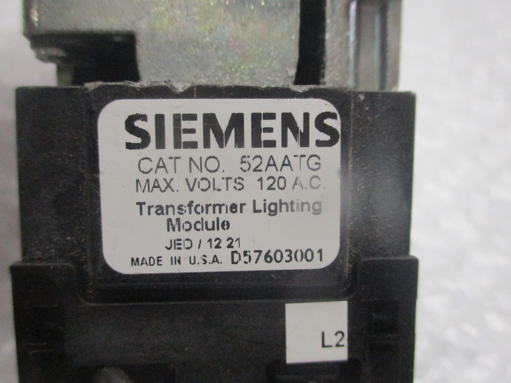 SIEMENS 52AATG PILOT LIGHT RED NSNP