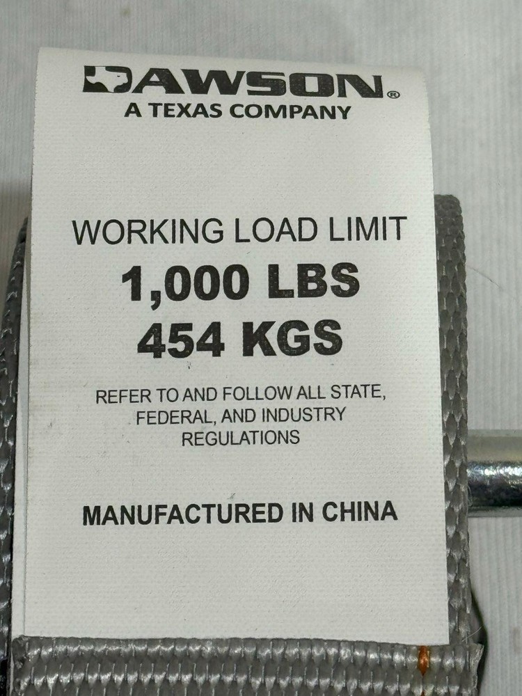 16' Grey E-Track Ratchet Strap 4 Pack