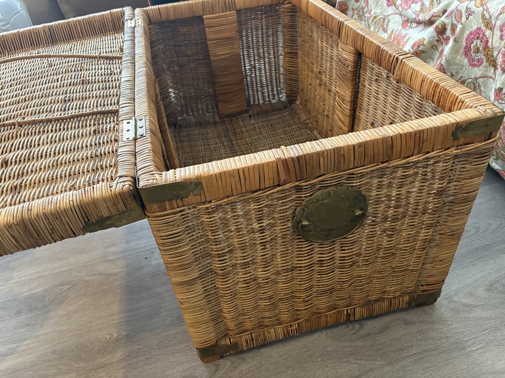 Vintage Bamboo Chest